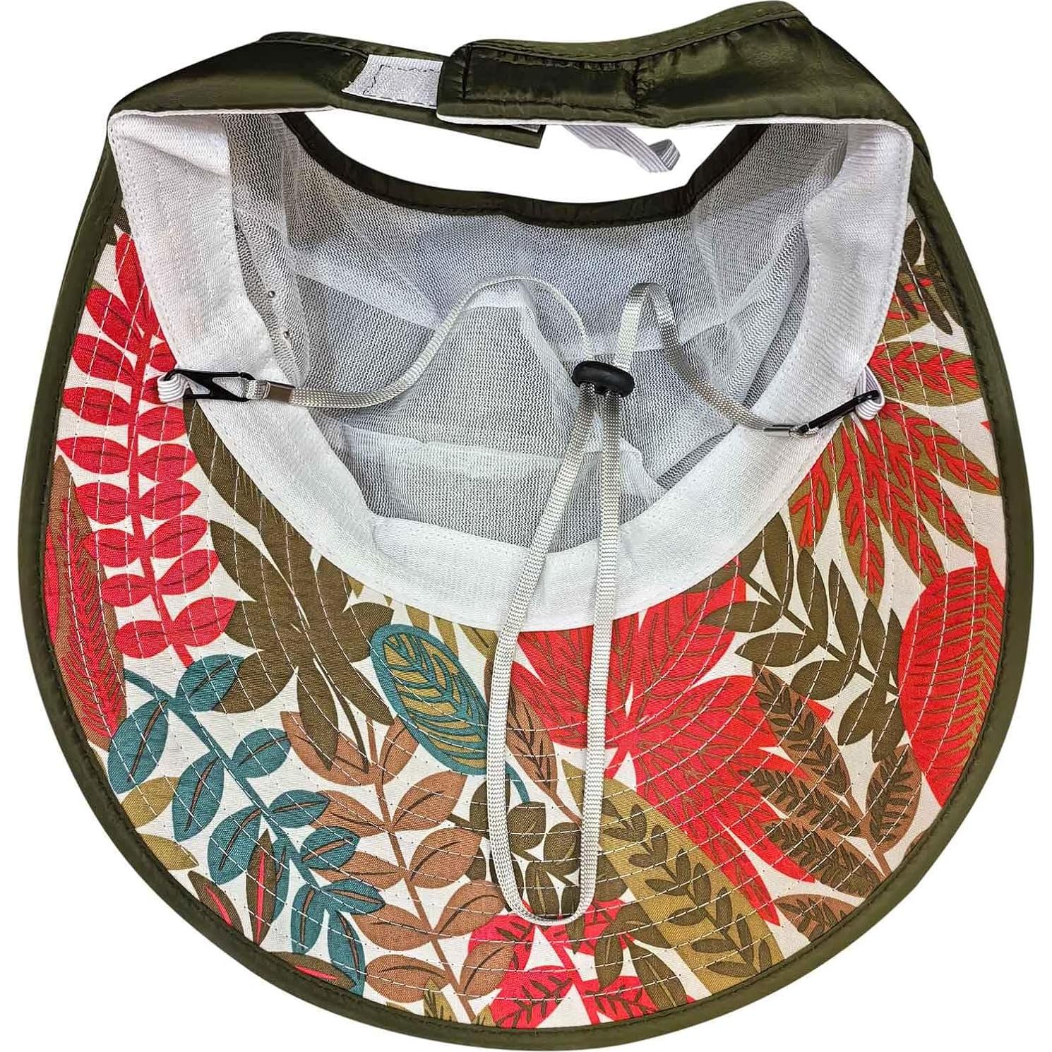 Sombrero de Sol Plegable HINDAWI Mujer Ala Ancha UV Verde