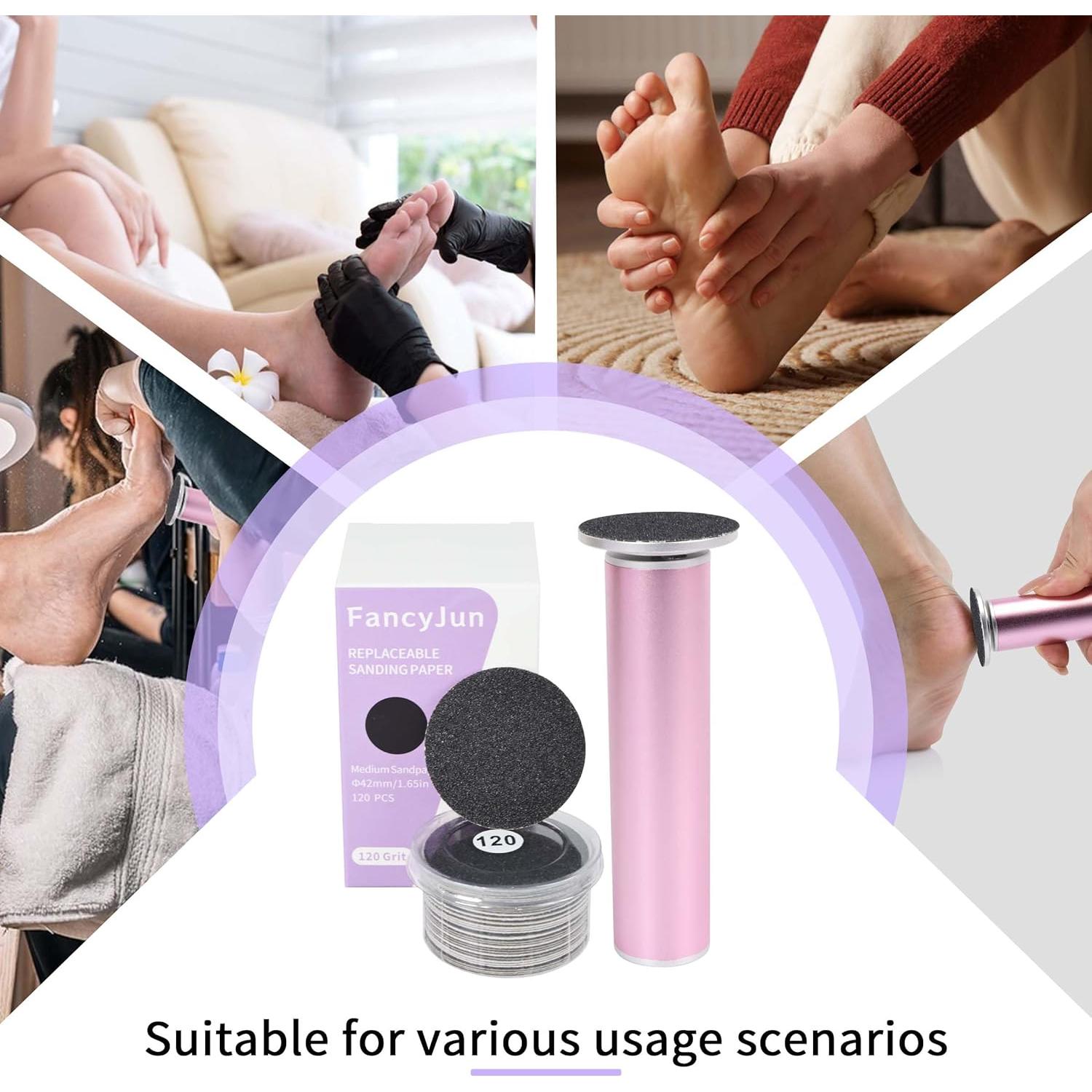 120 Discos de Lija Grano 120 para Removedores de Callos FancyJun