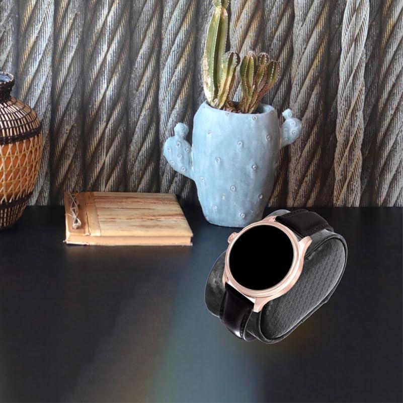 Cojín para Enrollador de Relojes Hemobllo PU Negro 6 Pcs