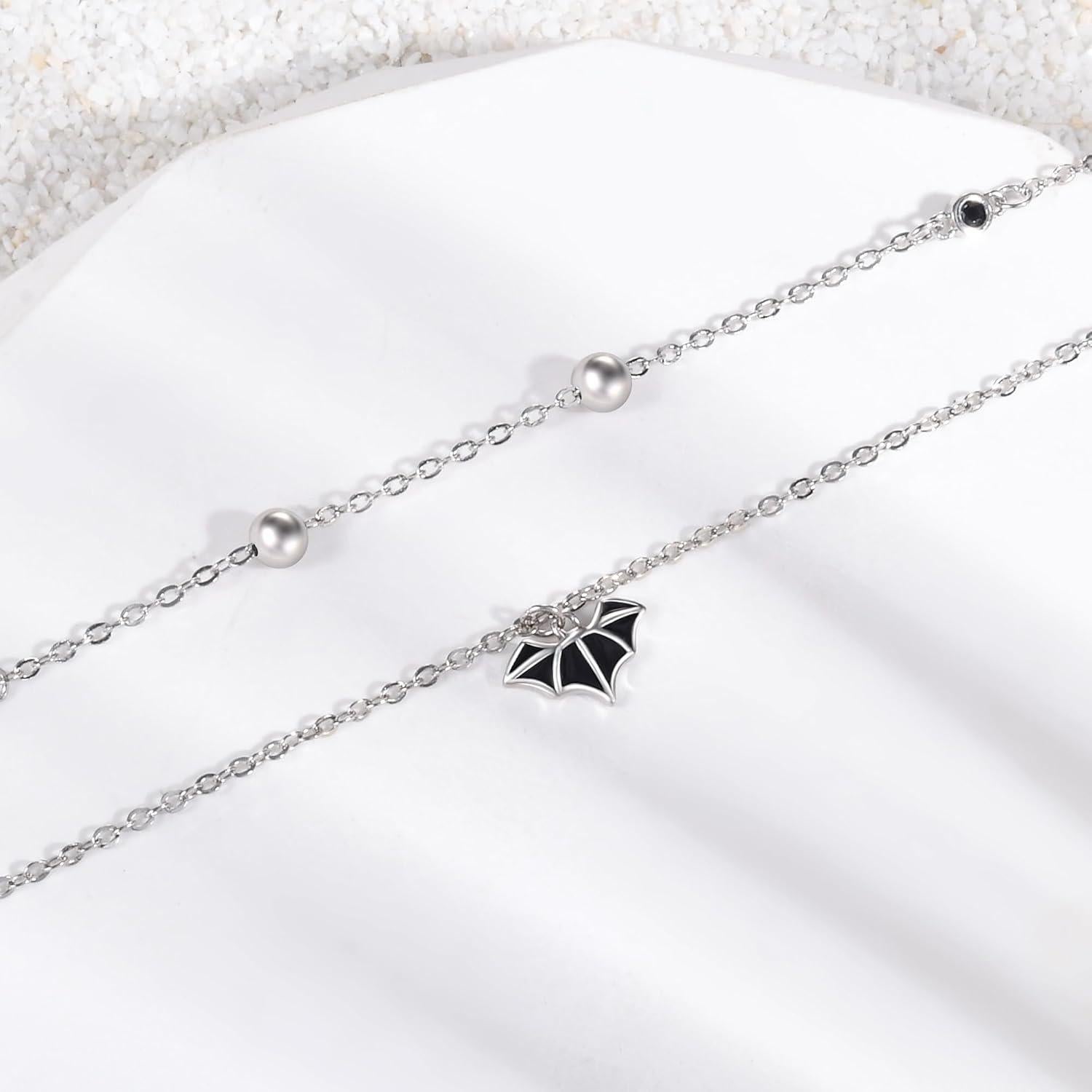 Tobillera Dainty S925 Plata Esterlina Ajustable para Mujeres 25.4-27.94 cm