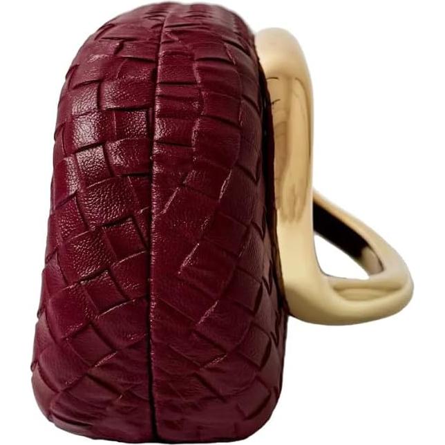 Bolso Clutch Tejido CUXVA Negro para Mujeres - Elegante y Formal