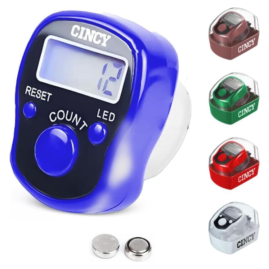 Contador CINCY Clicker LED Multicolor Preciso y Silencioso