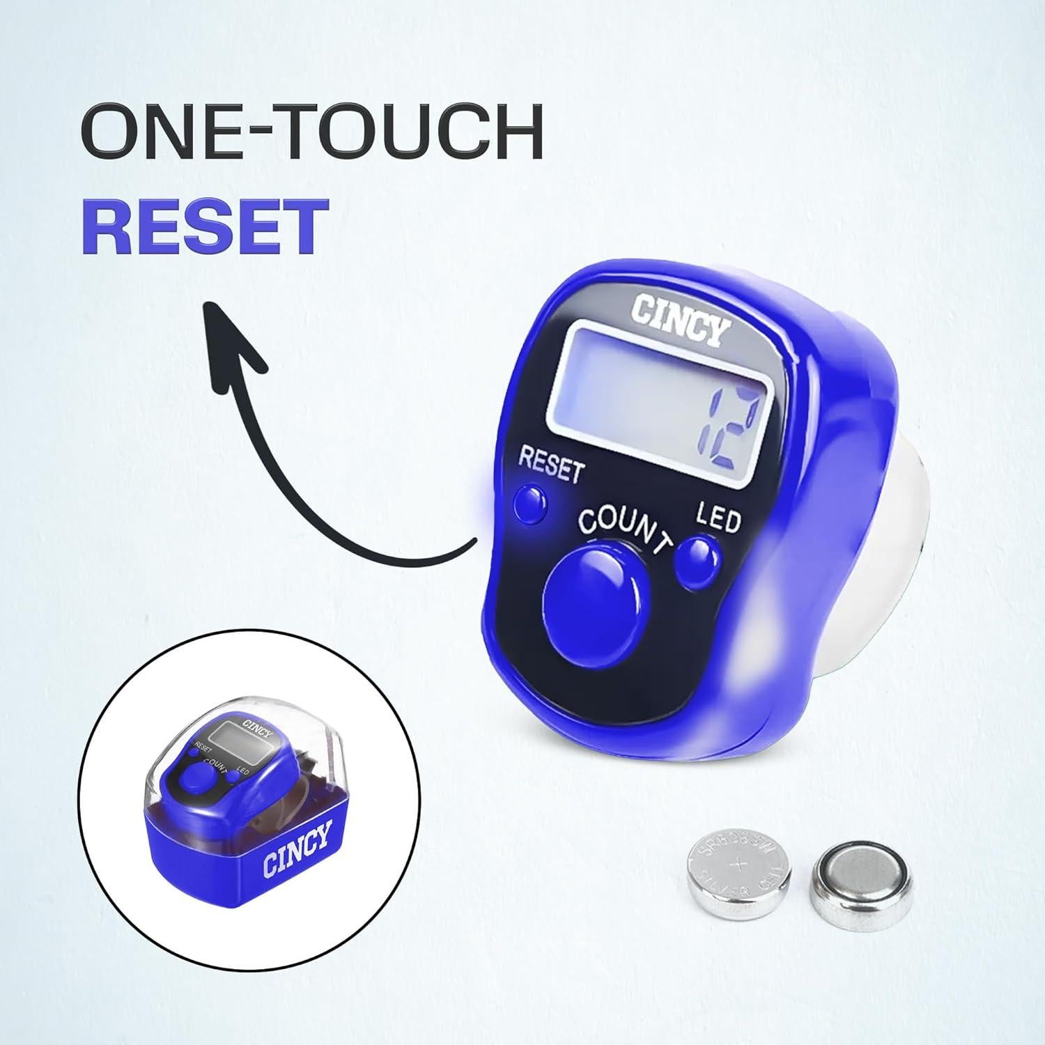 Contador CINCY Clicker LED Multicolor Preciso y Silencioso