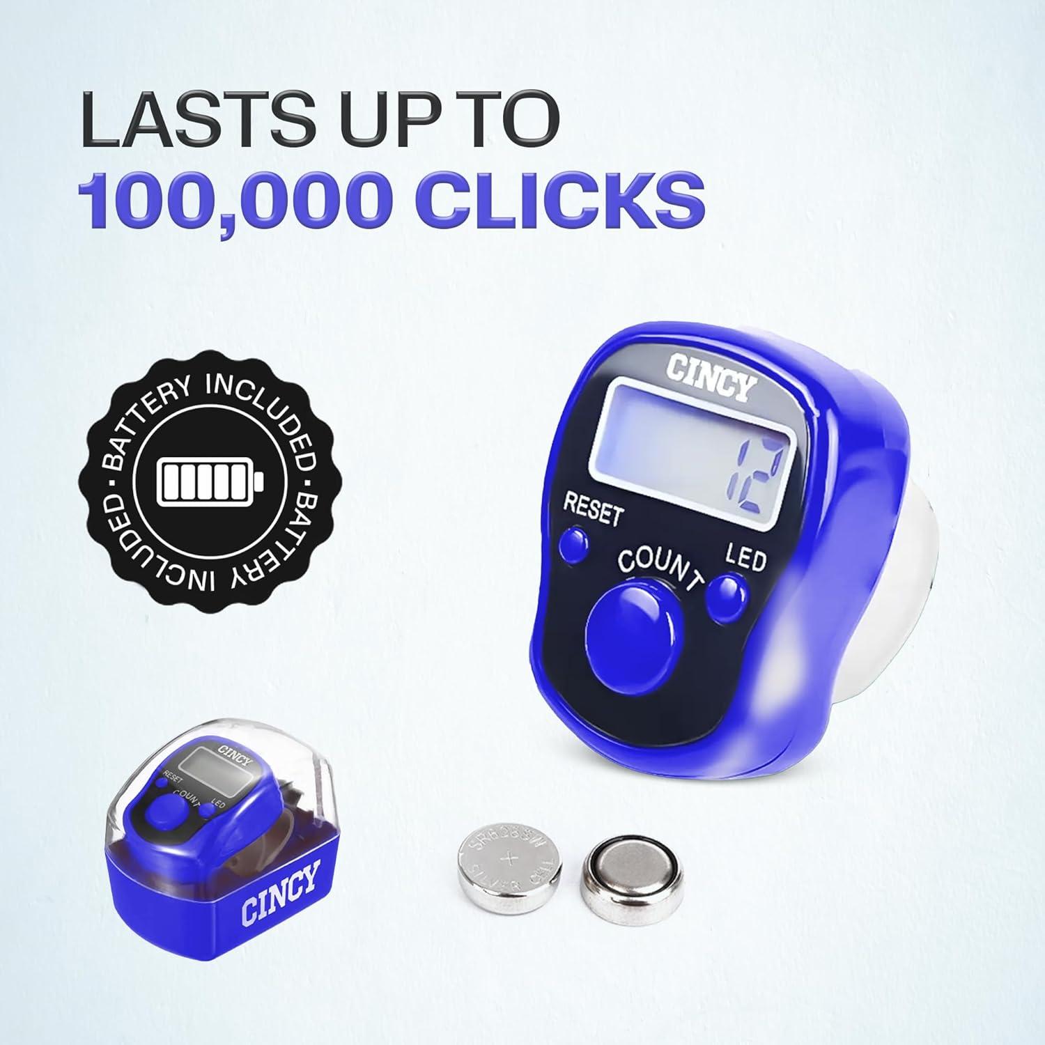 Contador CINCY Clicker LED Multicolor Preciso y Silencioso