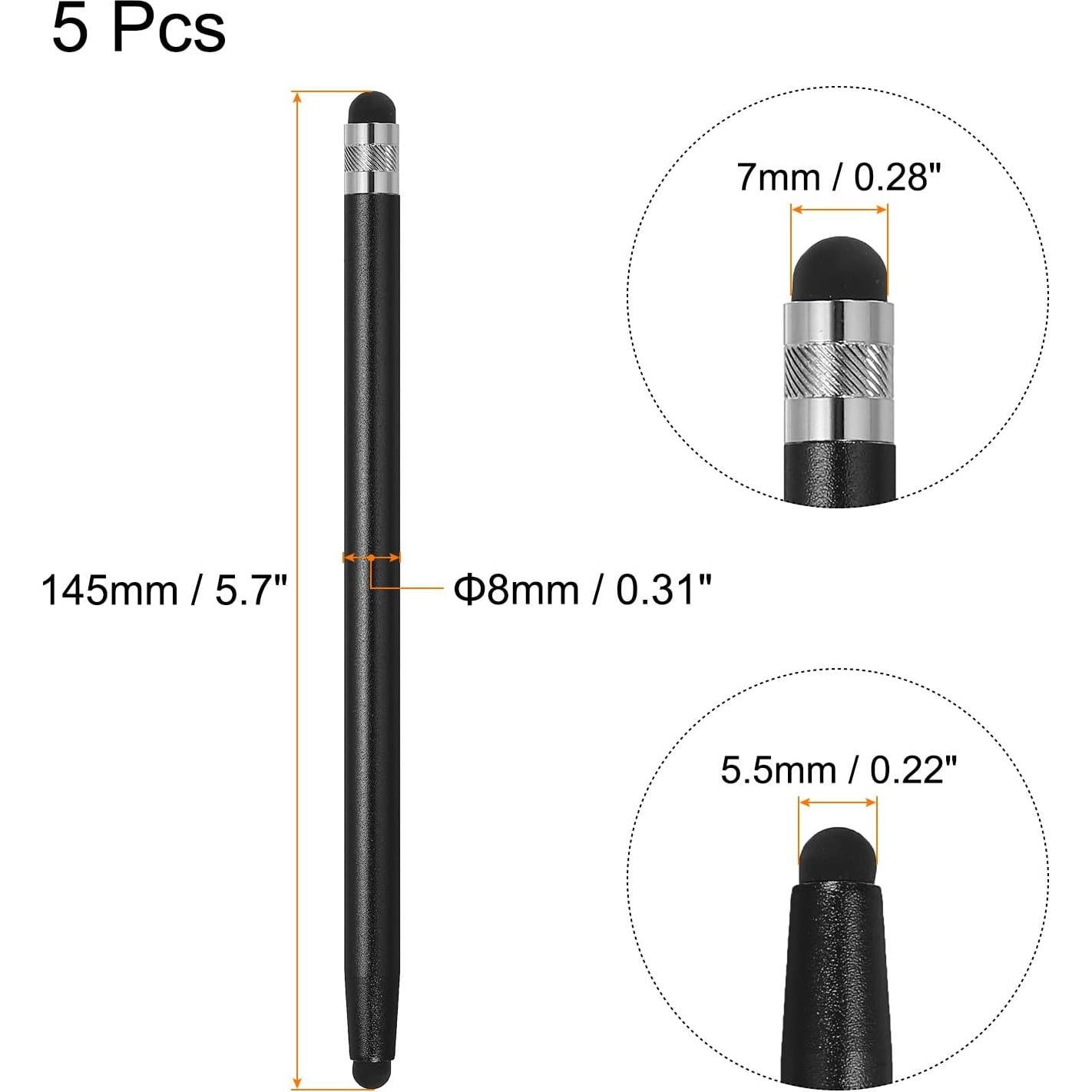 Bolígrafos Estilográficos MECCANIXITY 5 Piezas Doble Punta Táctil
