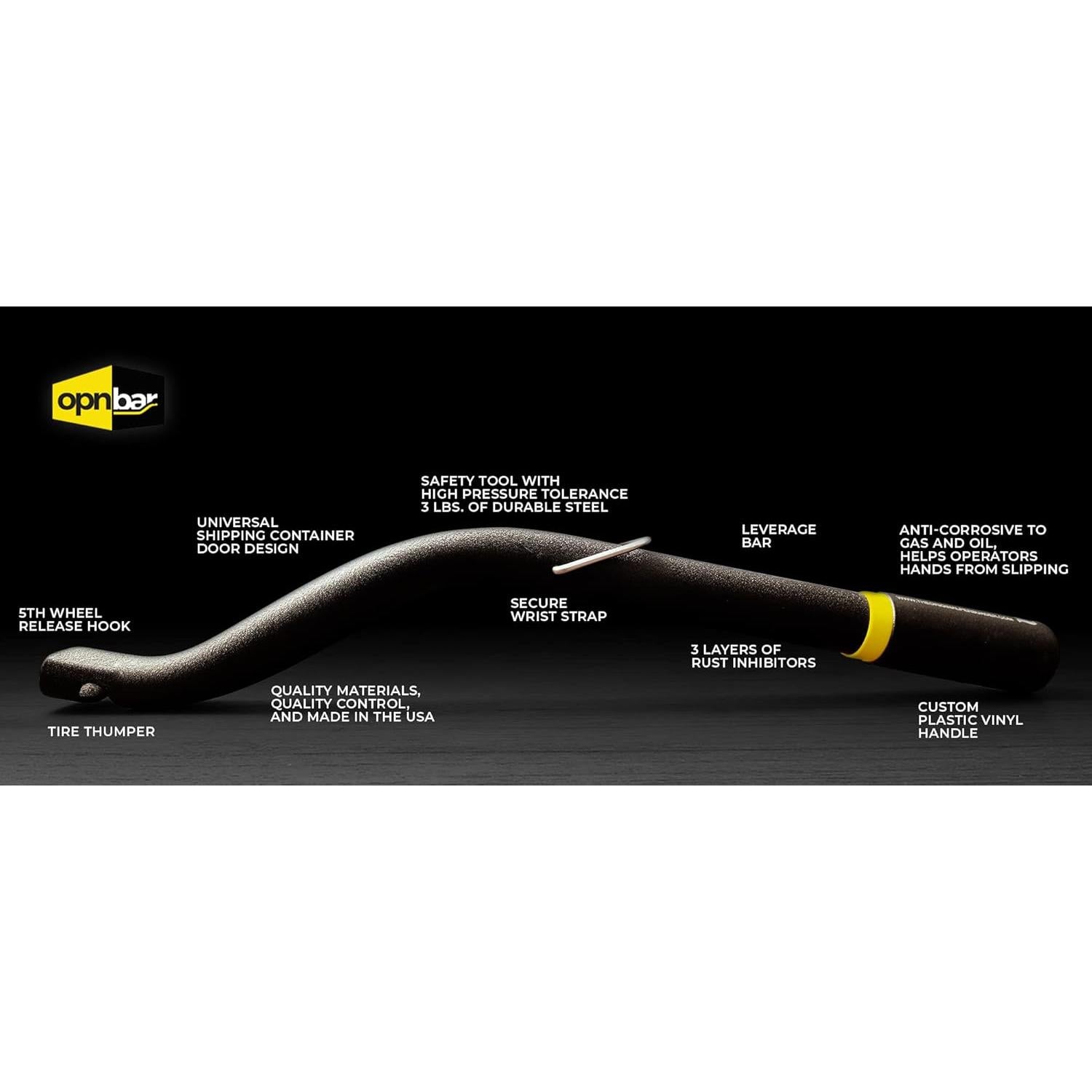 Herramienta de Seguridad Opnbar 3 en 1 para Camioneros - Paquete de 4