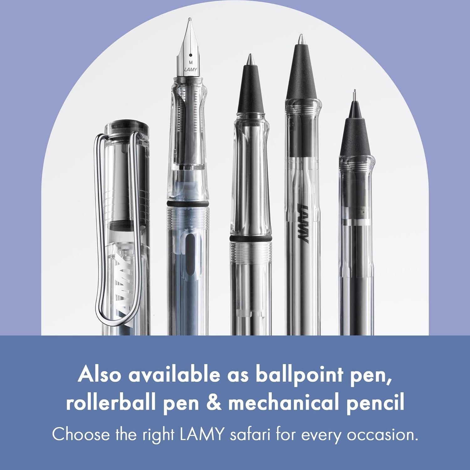 Pluma Estilográfica LAMY Safari Transparente Punta Ancha