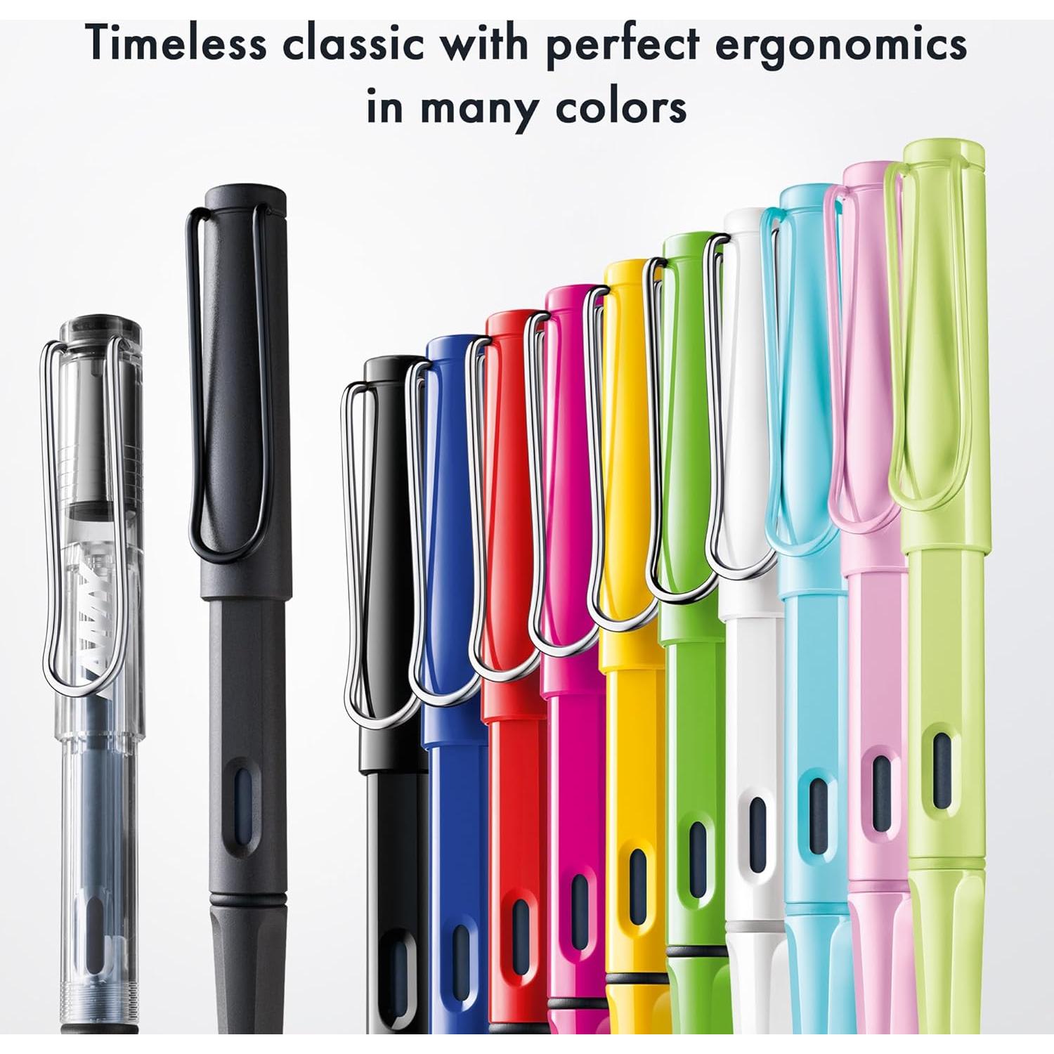 Pluma Estilográfica LAMY Safari Transparente Punta Ancha