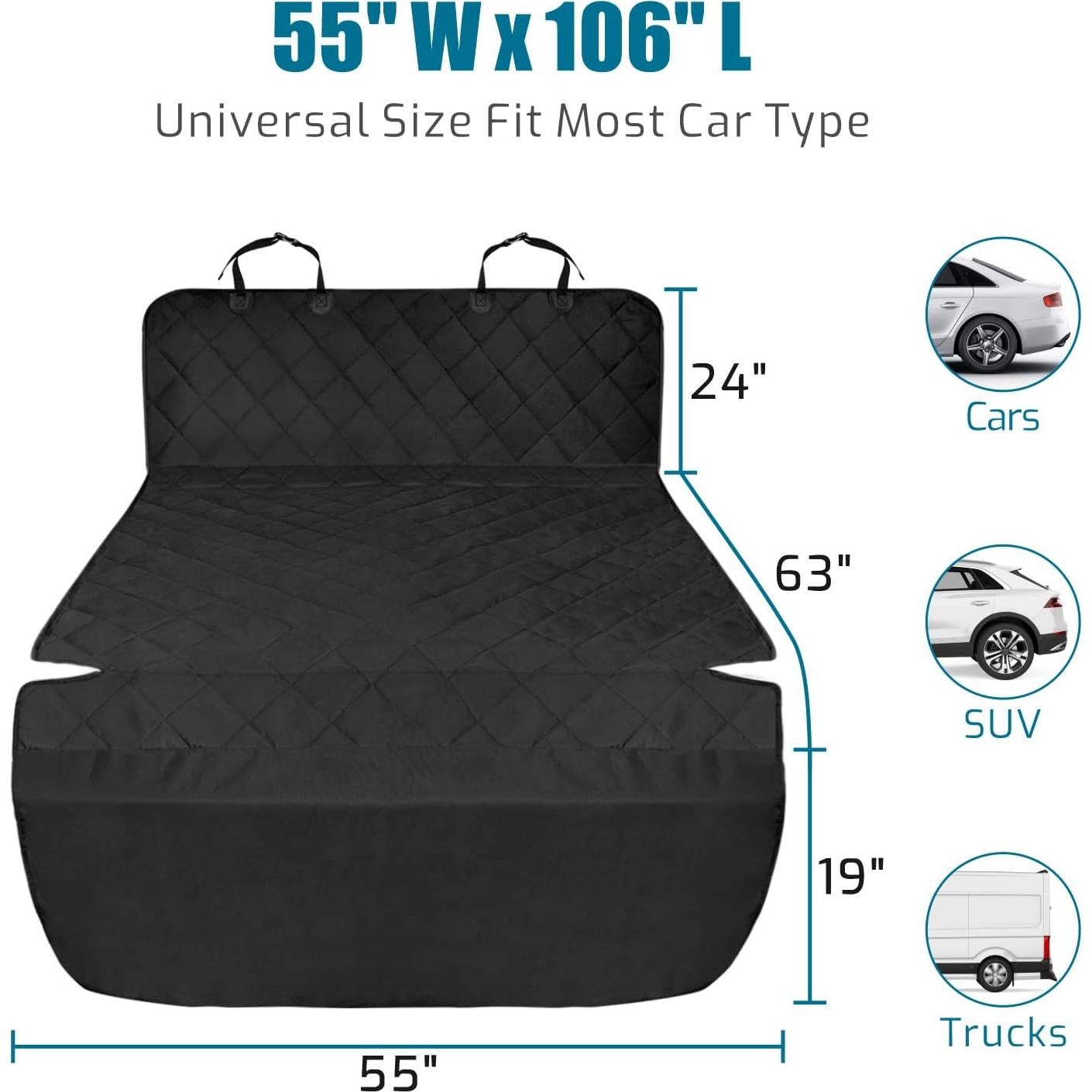 Forro de Carga para Perros Veckle XL Impermeable Negro