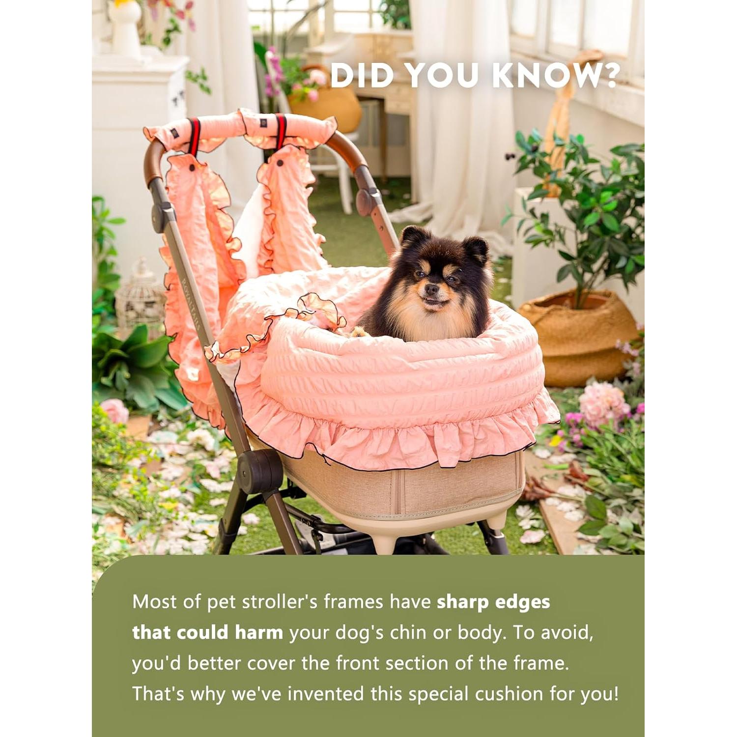 Cubierta de Carrito para Mascotas Harryspet Rosa Coral