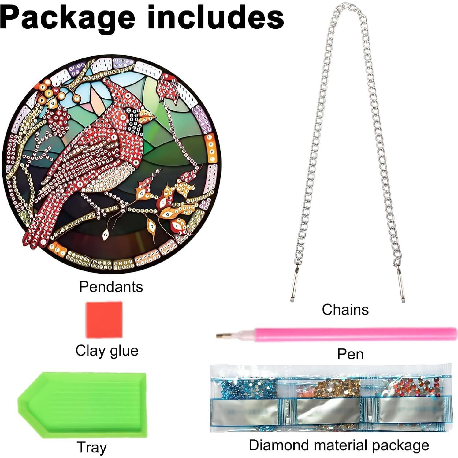 Kit de Pintura de Diamante JISHSHAY Cardenal 16x16cm