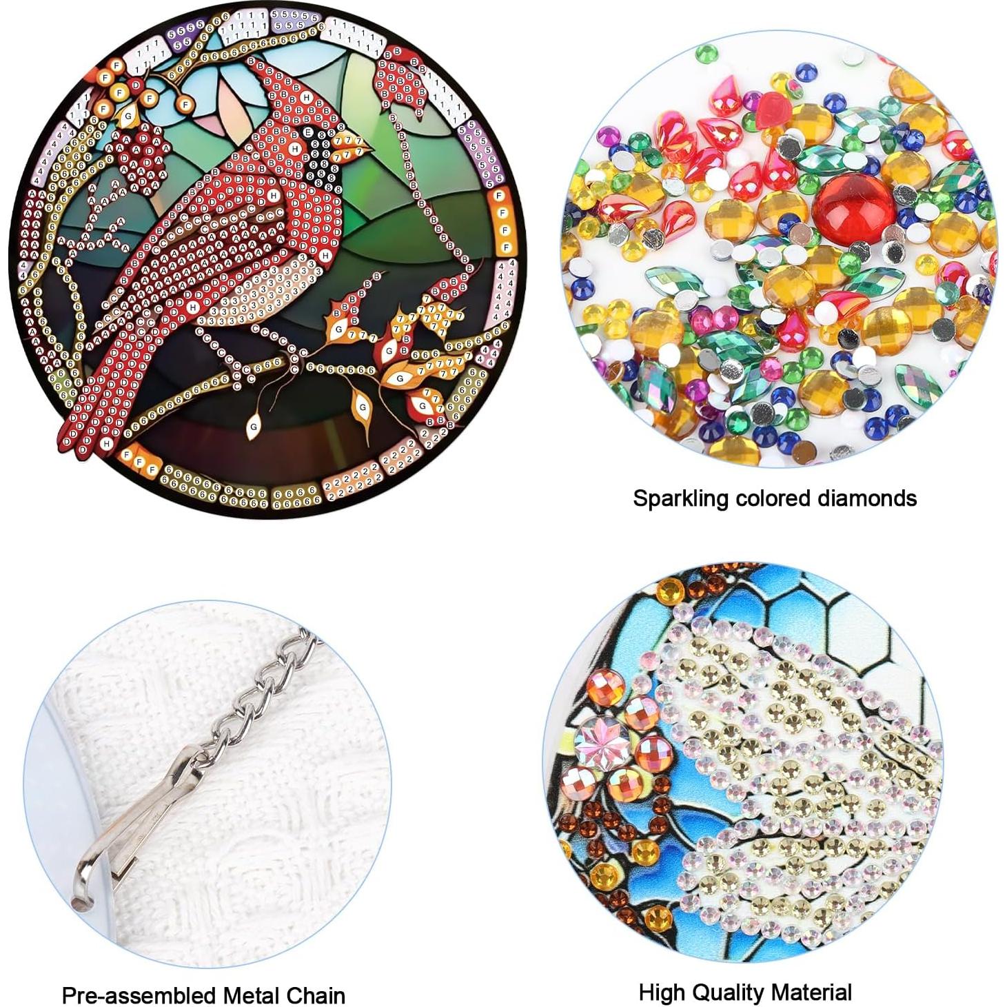 Kit de Pintura de Diamante JISHSHAY Cardenal 16x16cm