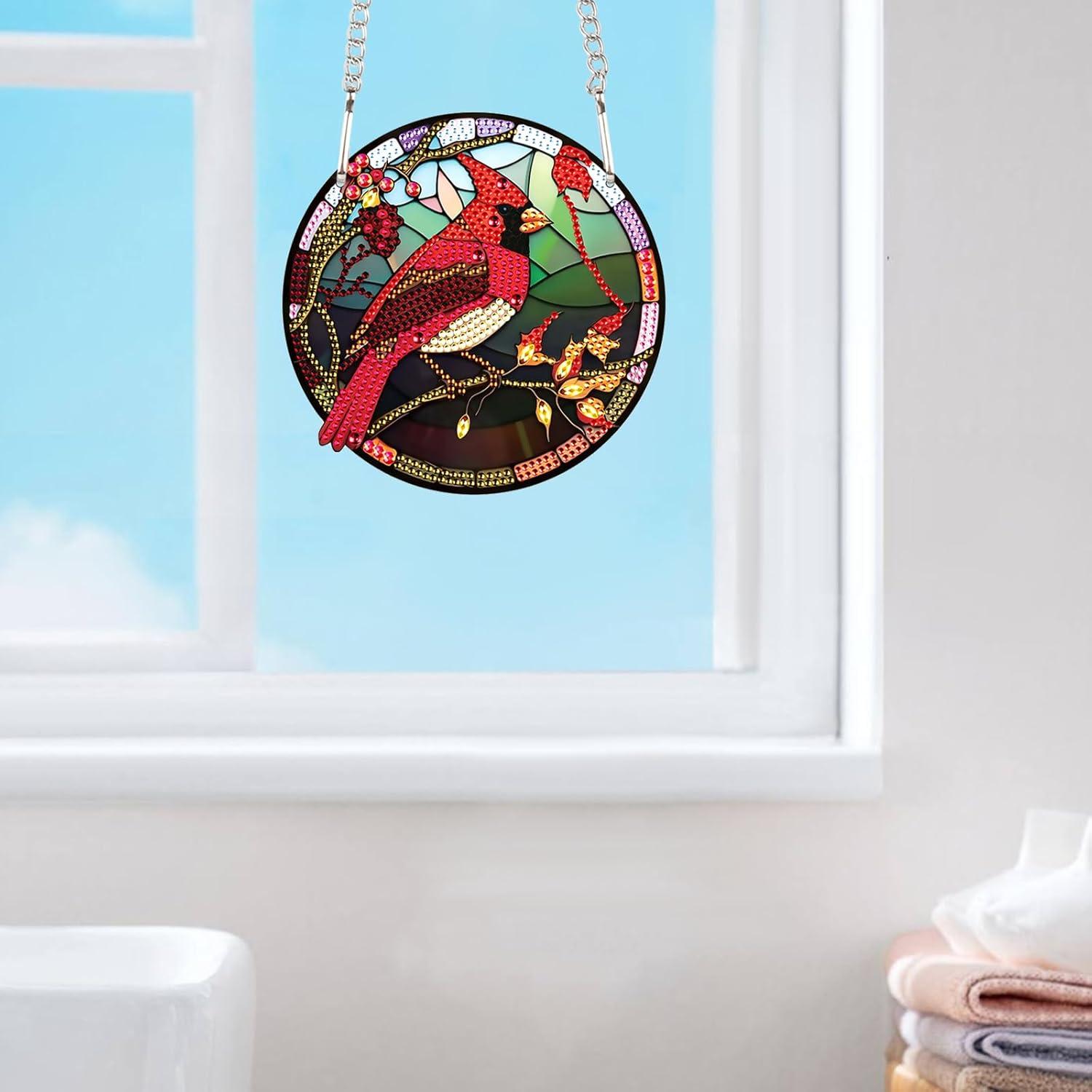 Kit de Pintura de Diamante JISHSHAY Cardenal 16x16cm