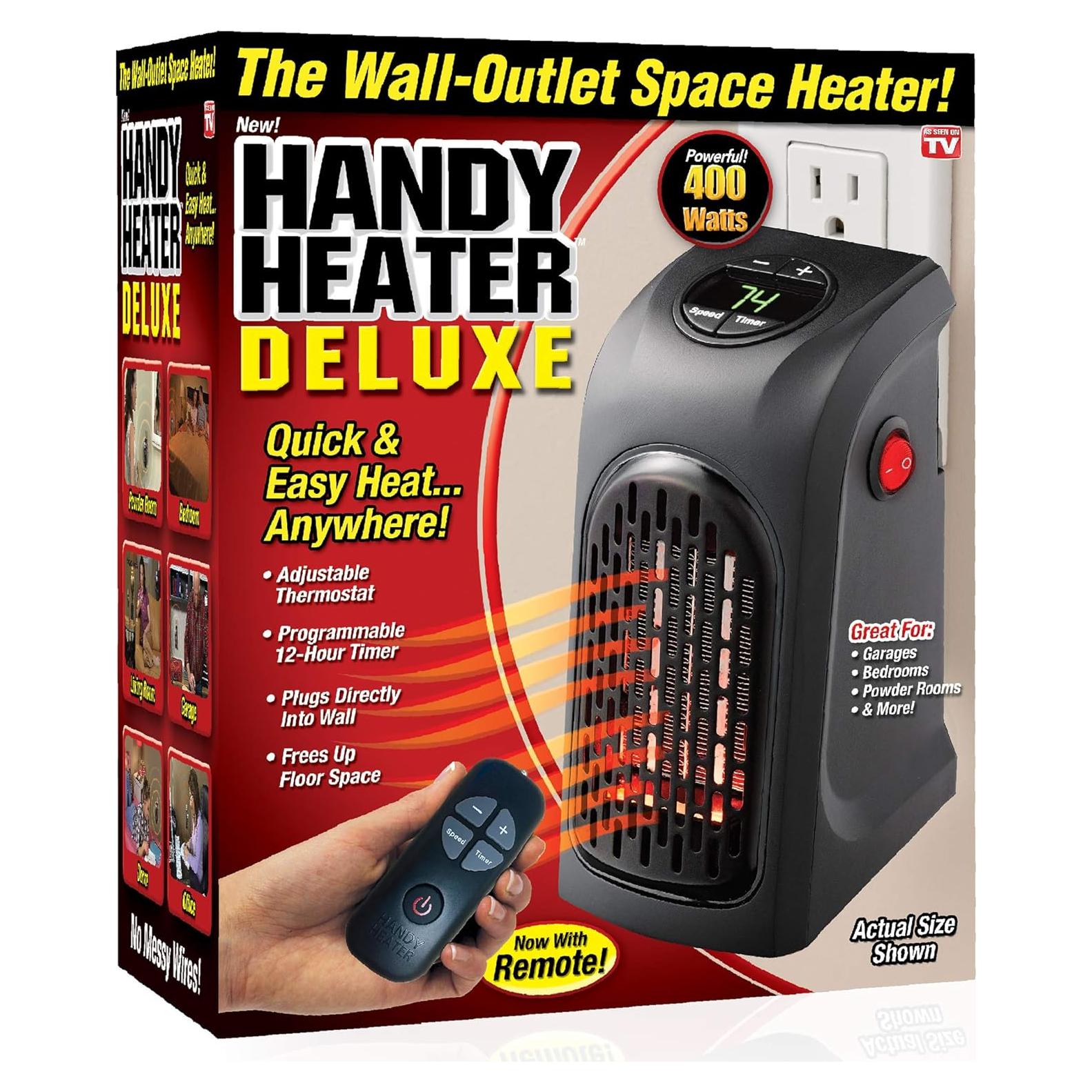 Calentador Portátil Ontel Deluxe 400W con Control Remoto