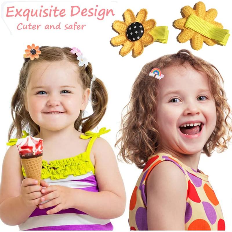 Juego de 28 Clips para el Cabello Ivylovme Coloridos y Lindos