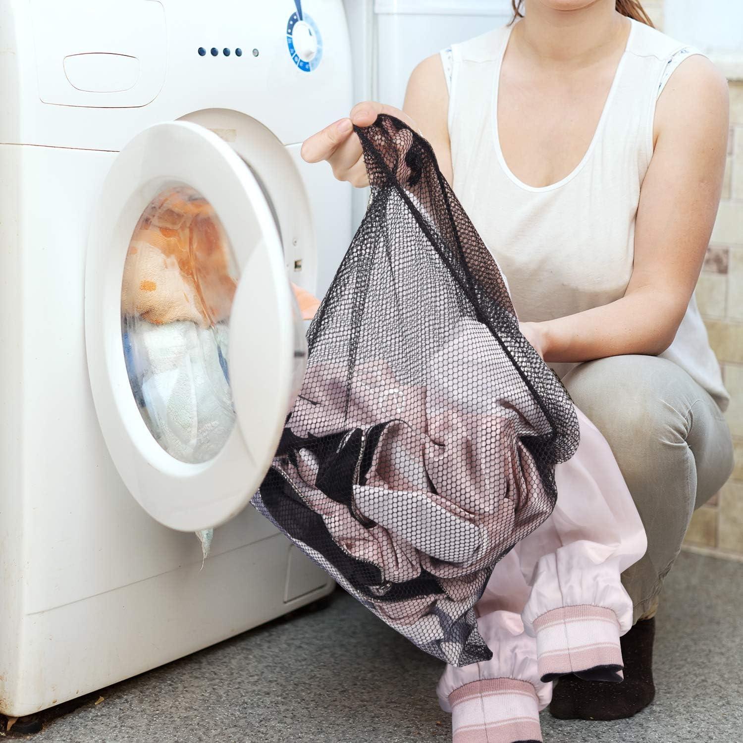 KUUQA 10 Bolsas de Malla con Cierre para Lavandería y Deportes 34x40cm