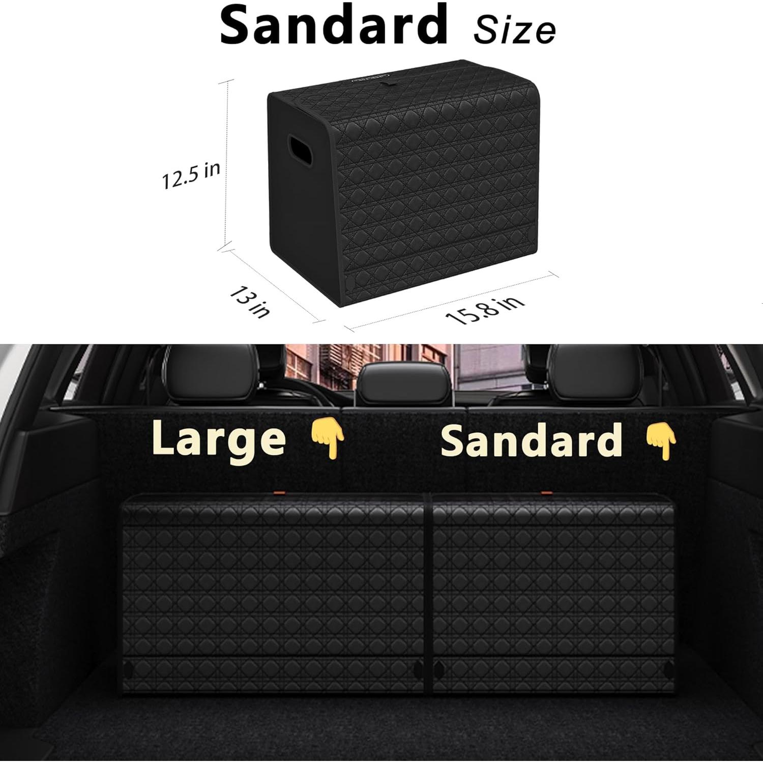 Organizador de Maletero GMQ Plegable para SUV 40.1x33x31.8cm Negro