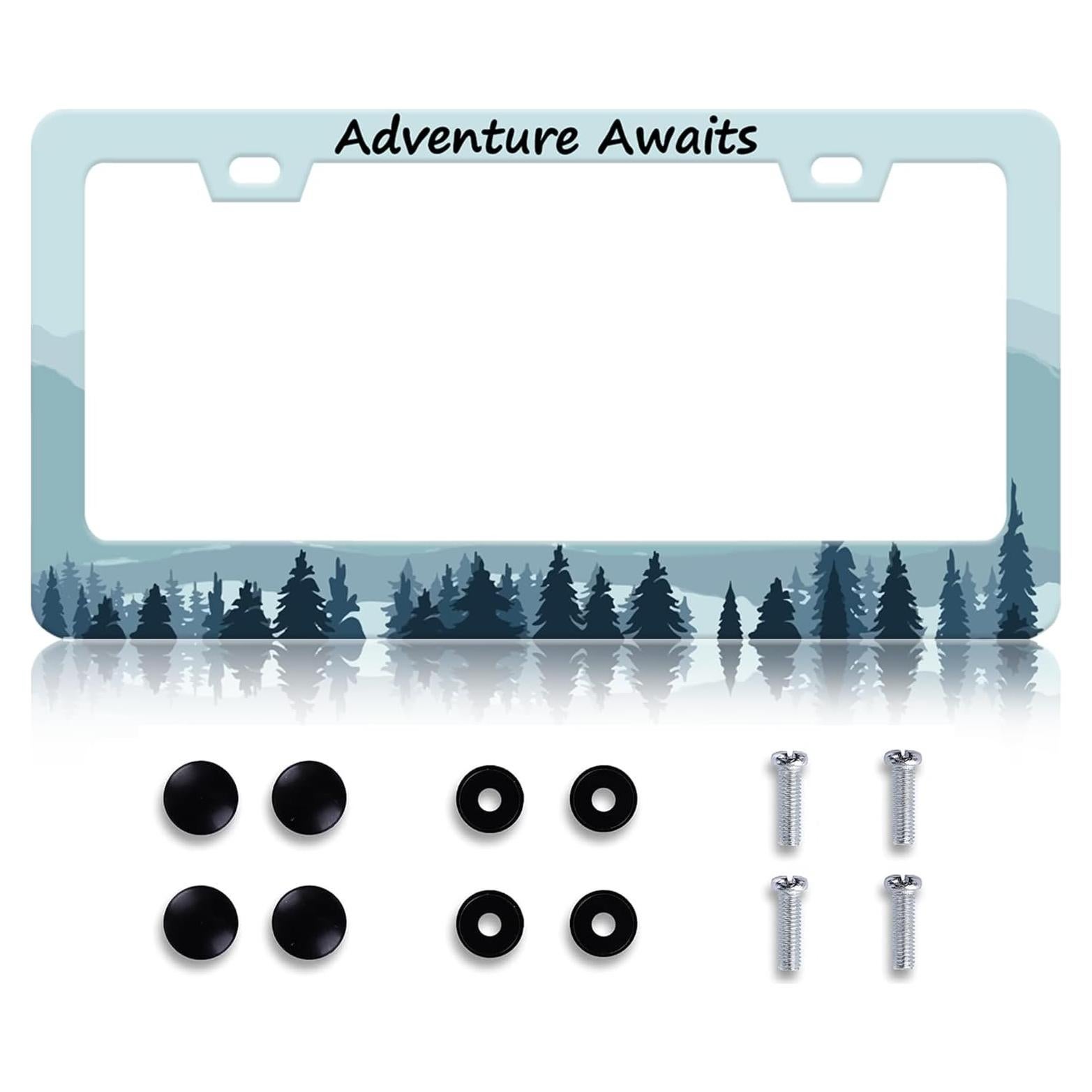 Marco de Placa de Licencia HCSS Aventura Espera 30.5x15.2 cm