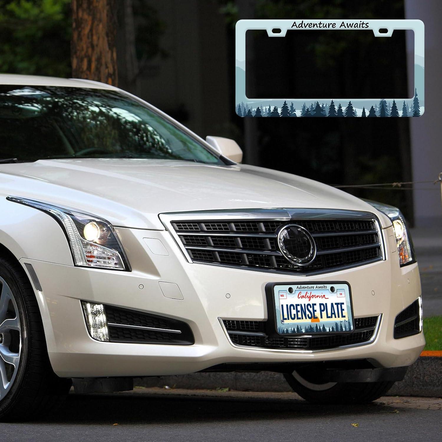 Marco de Placa de Licencia HCSS Aventura Espera 30.5x15.2 cm