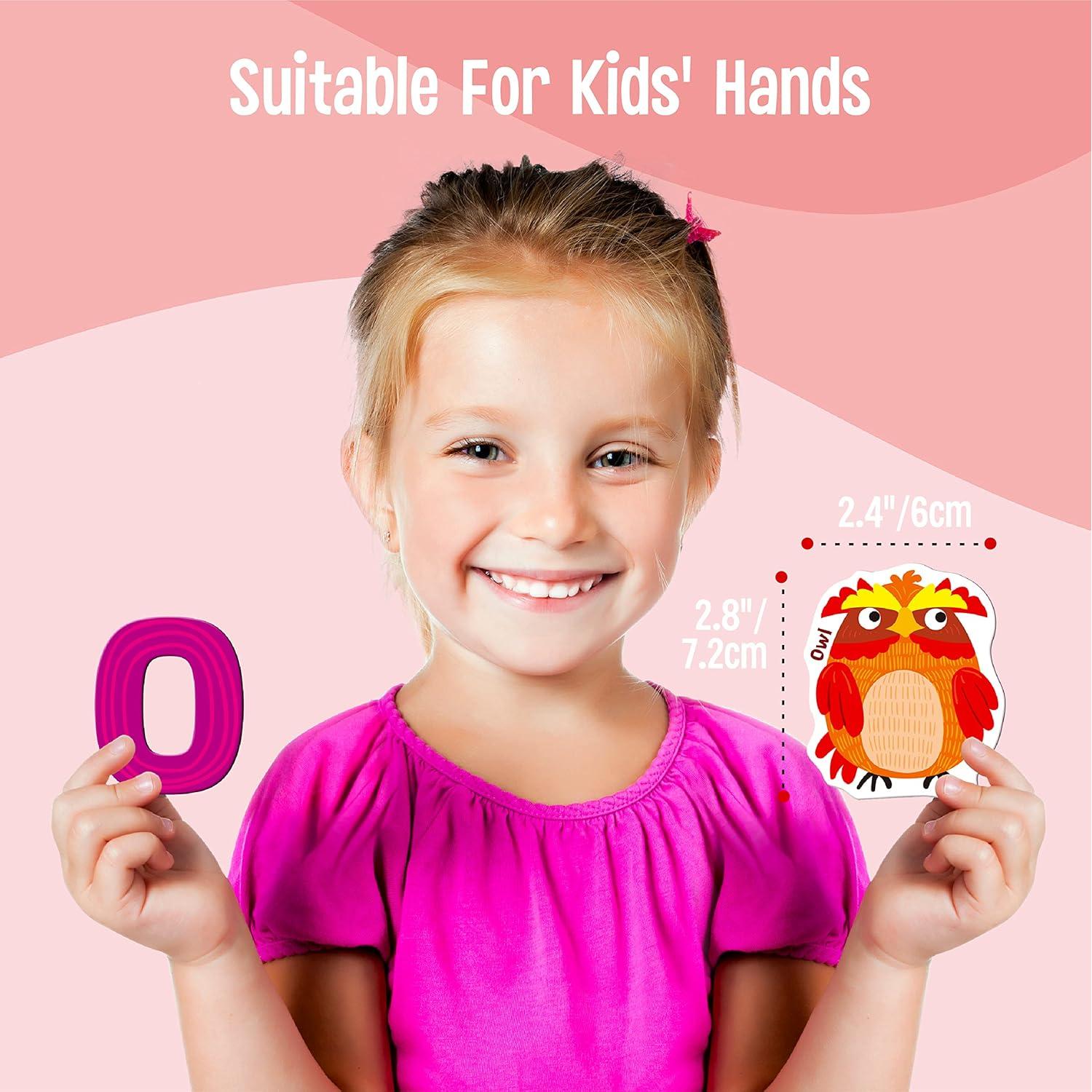 Letras Magnéticas Grandes SpriteGru 52 Piezas Educativas