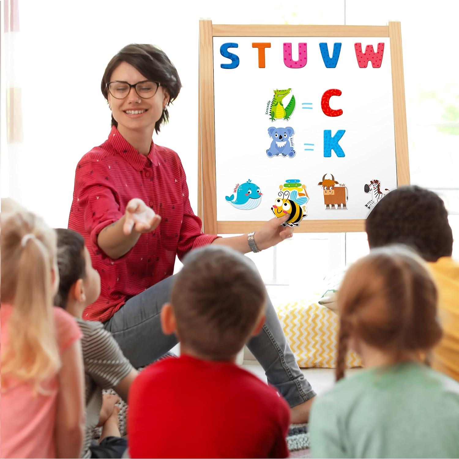 Letras Magnéticas Grandes SpriteGru 52 Piezas Educativas