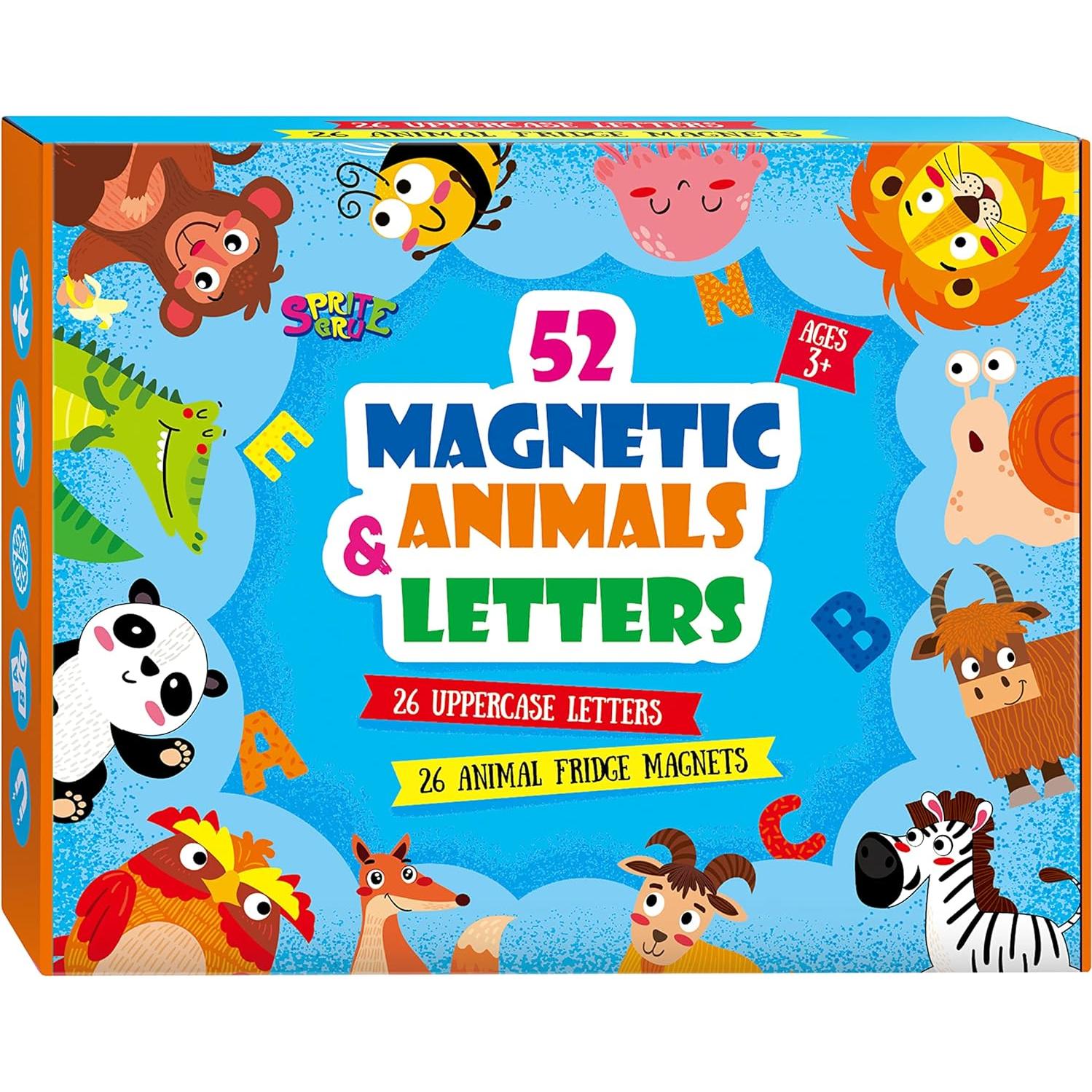 Letras Magnéticas Grandes SpriteGru 52 Piezas Educativas