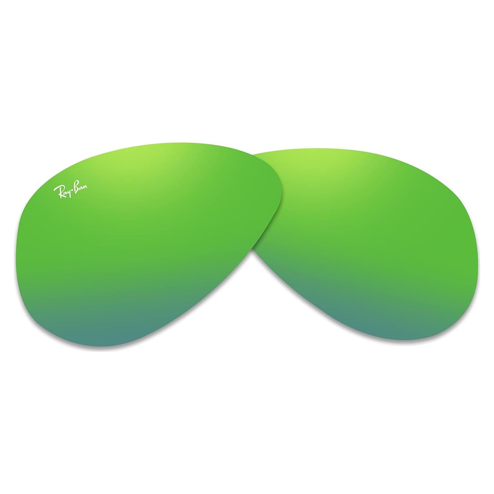 Lentes Ray-Ban Aviator RB3025 Verde Espejo Gris 58mm