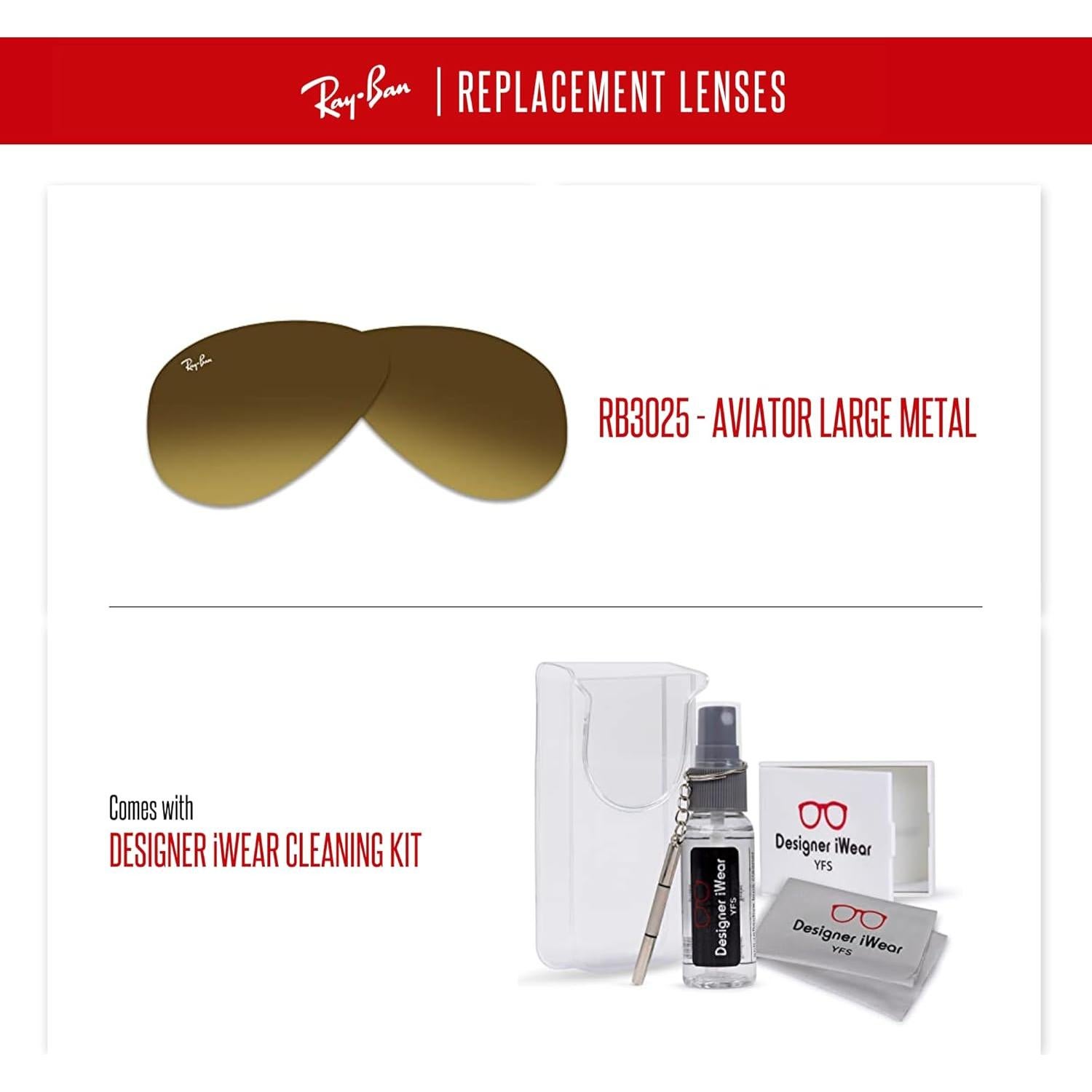 Lentes Ray-Ban Aviator RB3025 55mm Degradado Marrón
