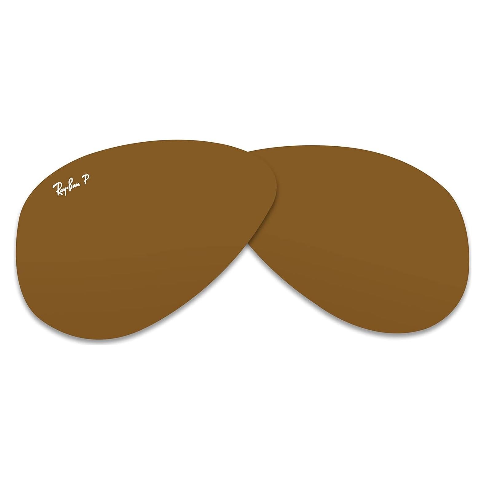 Lentes Ray-Ban Aviator RB3025 62mm Marrón Polarizado + Kit