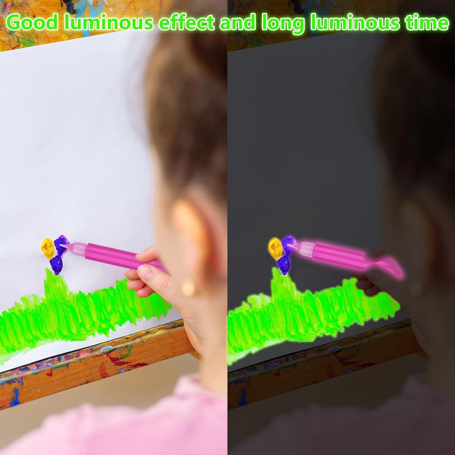 30 Marcadores de Pintura que Brilla en la Oscuridad 10ml