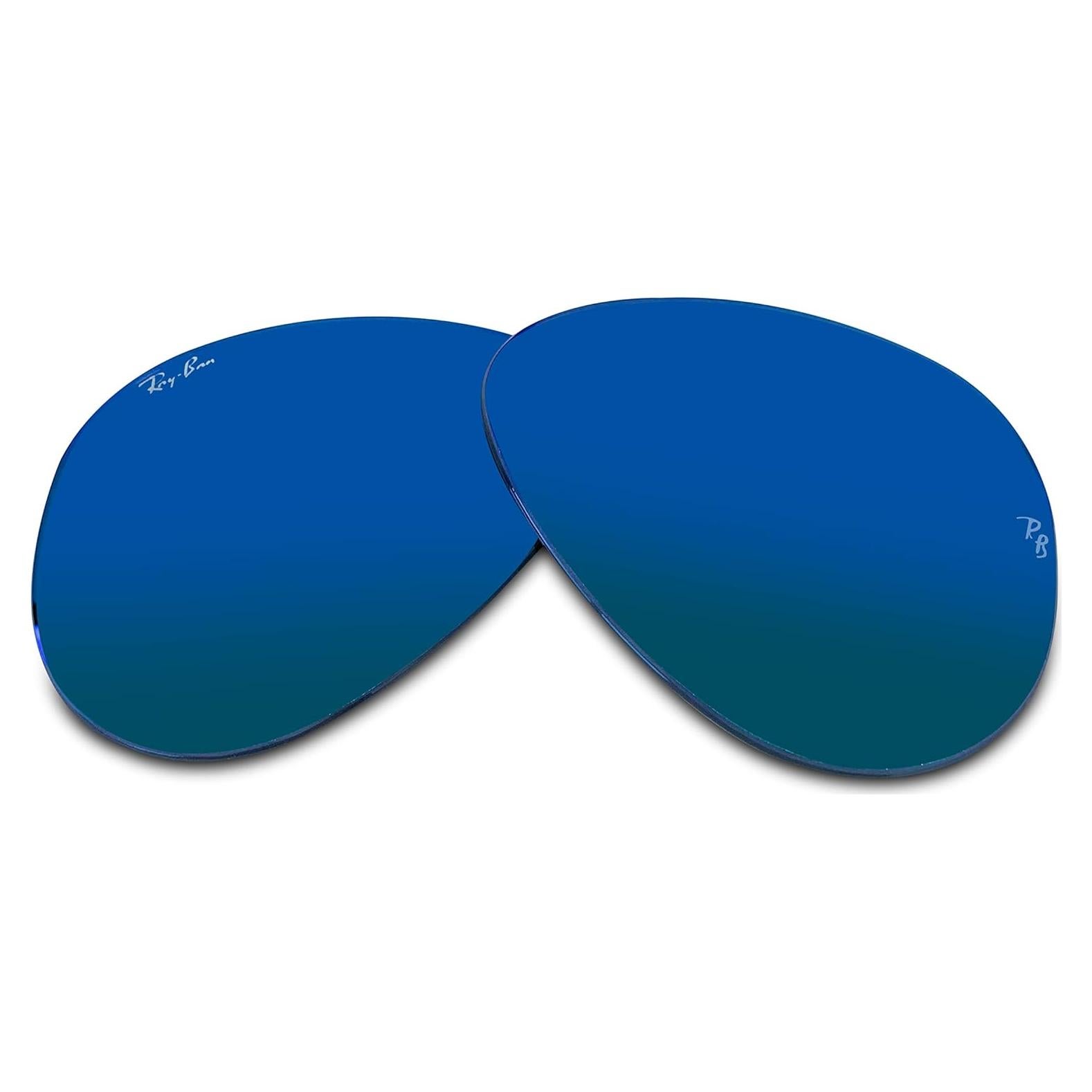 Lentes Ray-Ban Aviator RB3025 58mm Espejo Verde Azul