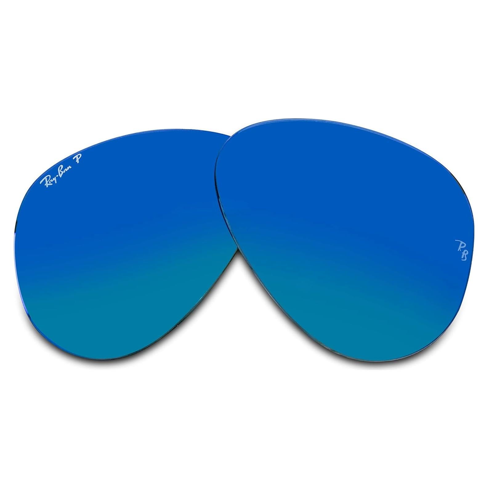 Lentes Ray-Ban Reemplazo Aviator RB3025 58mm Espejo Azul