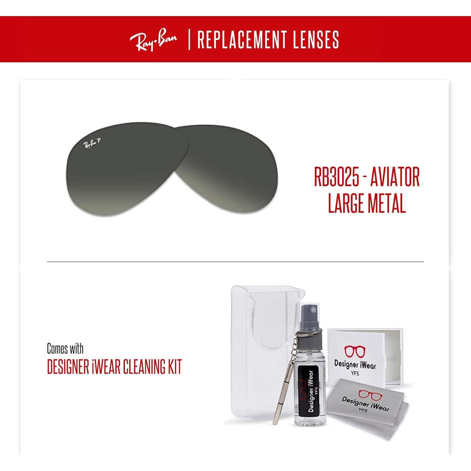 Lentes Ray-Ban Aviator RB3025 58mm Gris Espejo Polarizado