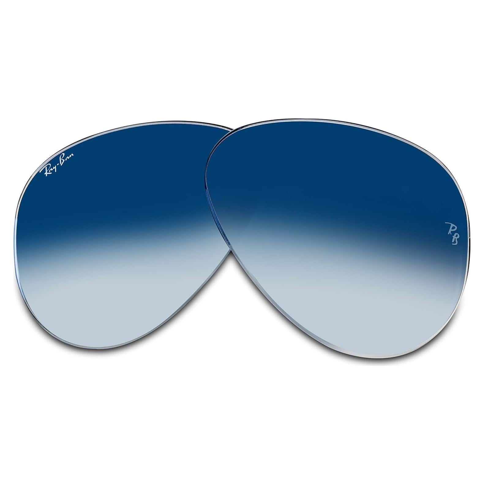 Lentes Ray-Ban Aviator RB3025 Degradado Azul 58mm + Kit