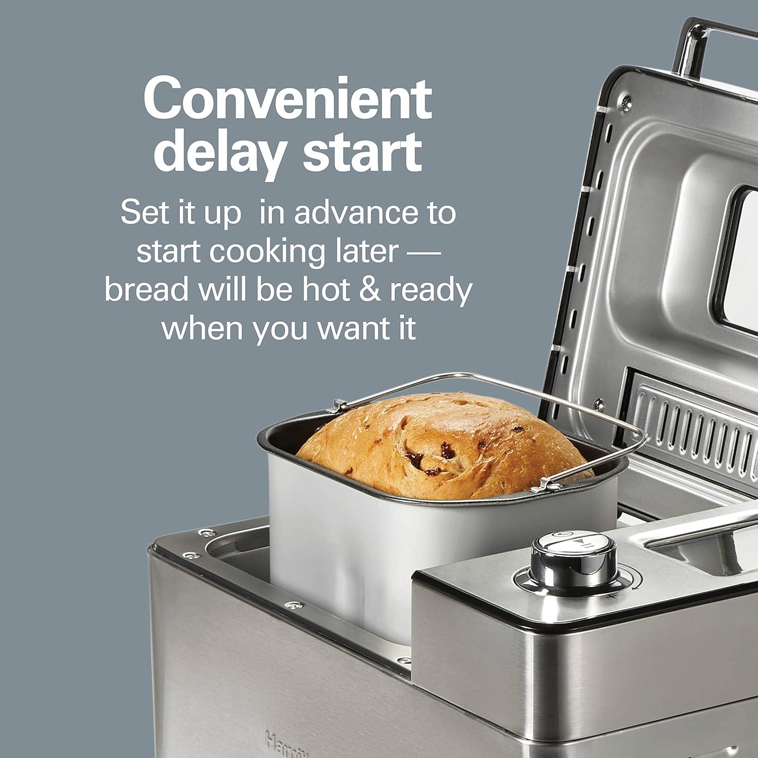 Máquina de Pan Hamilton Beach 29890 2 lb Acero Inoxidable