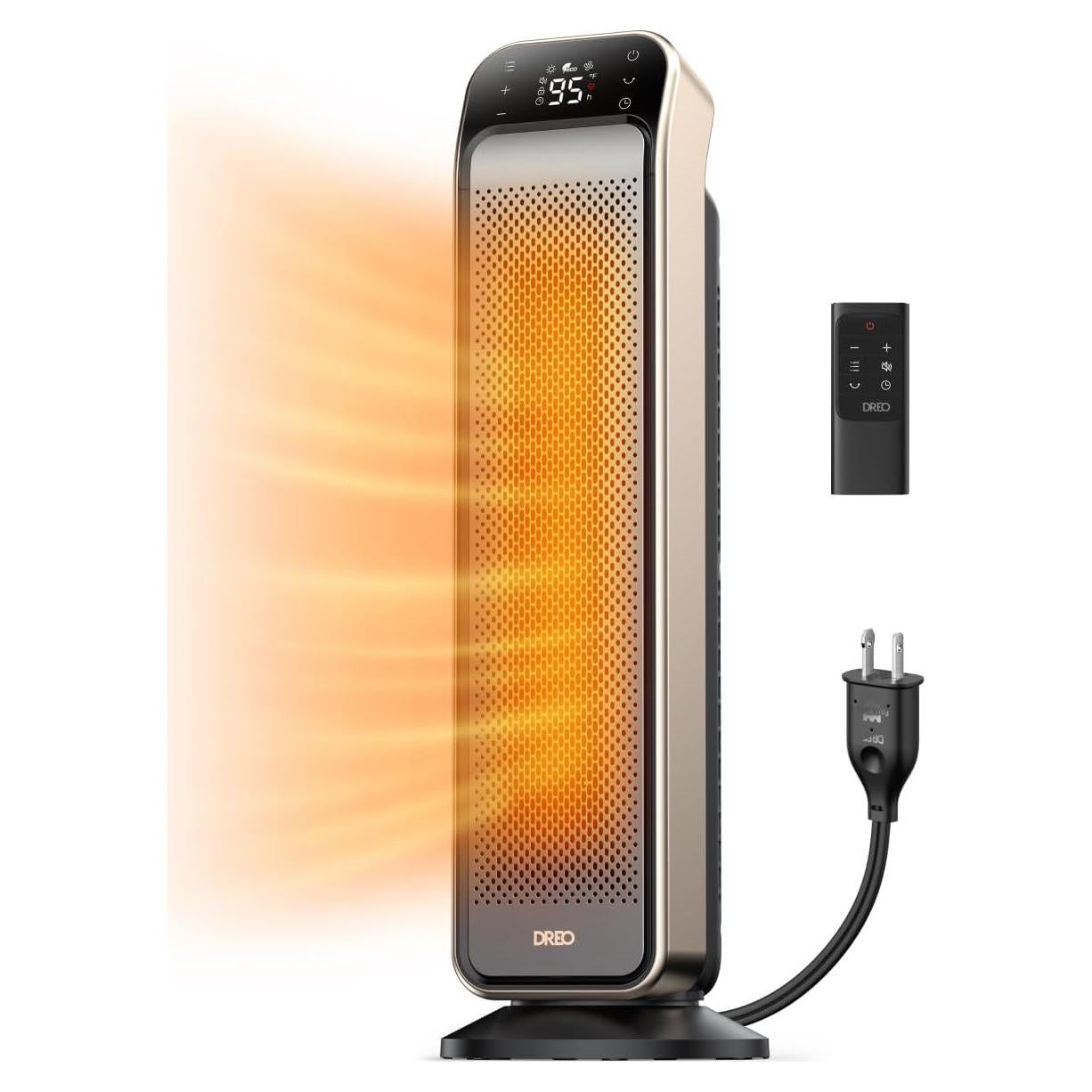 Calentador de Espacio Dreo DR-HSH013B 25" Cerámico 3 Modos