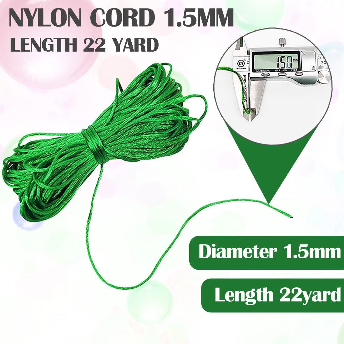 Cuerda de Nylon Satín 1.5mm 12 Paquetes 252 Yardas Ewparts