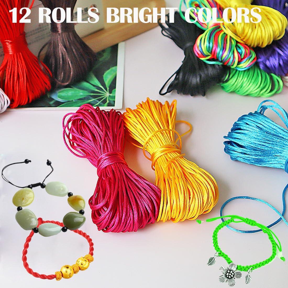 Cuerda de Nylon Satín 1.5mm 12 Paquetes 252 Yardas Ewparts