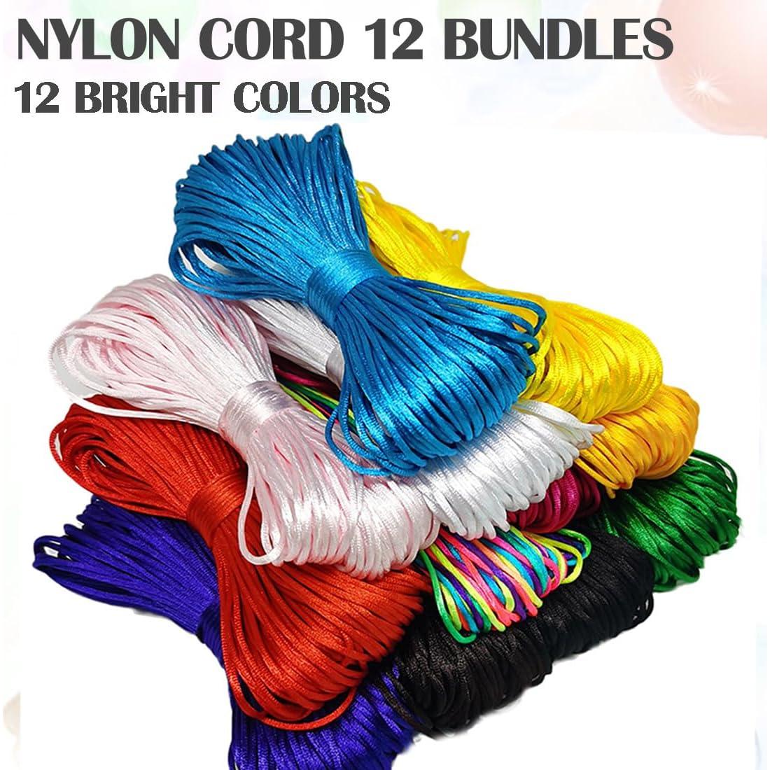 Cuerda de Nylon Satín 1.5mm 12 Paquetes 252 Yardas Ewparts