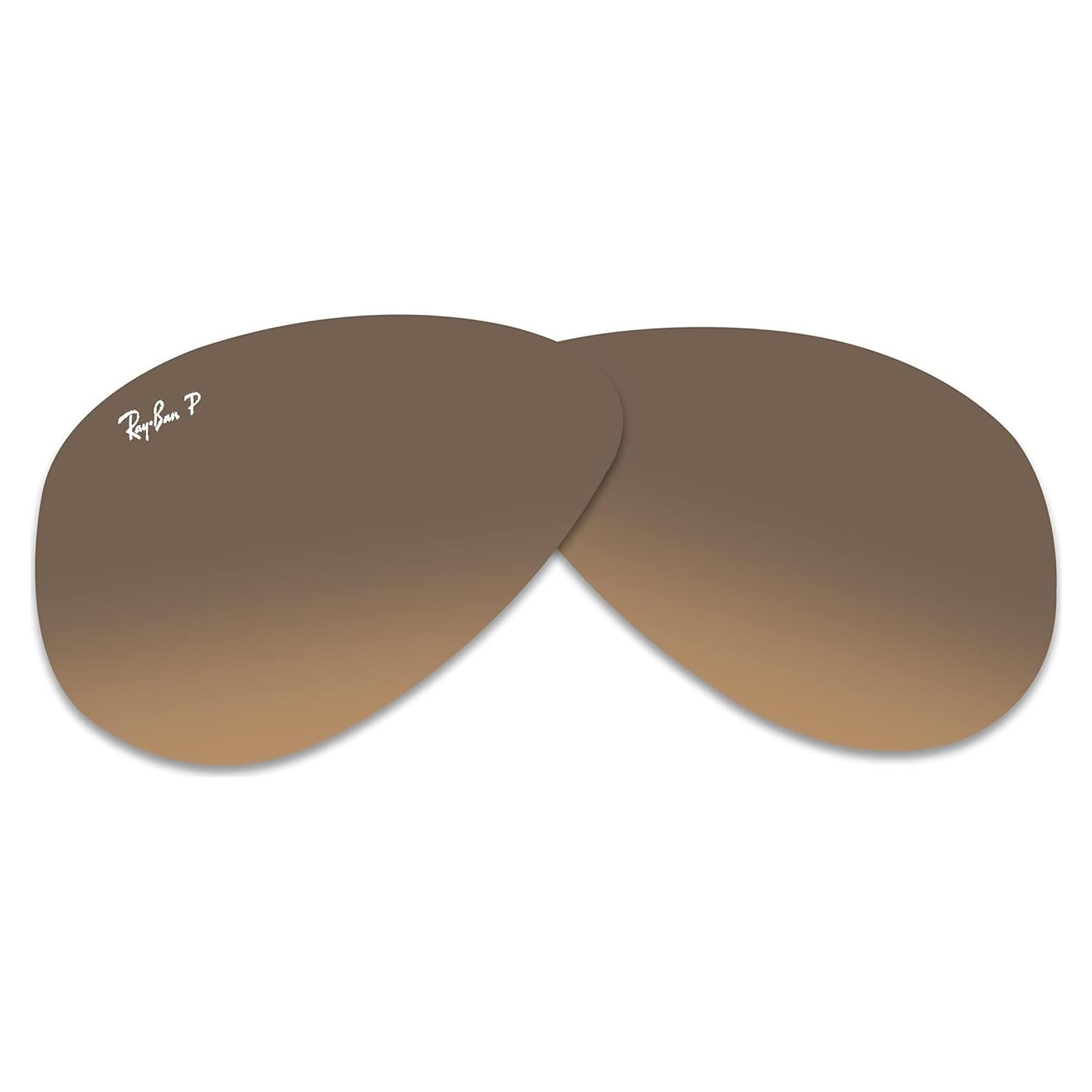 Lentes Ray-Ban Aviator RB3025 55mm Polarizados Marrón