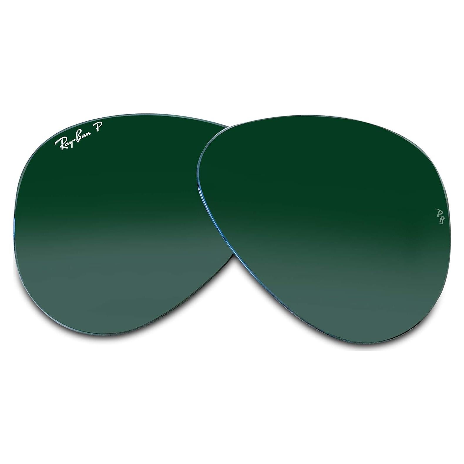 Lentes Ray-Ban Aviator RB3025 58mm Verde Polarizado + Kit