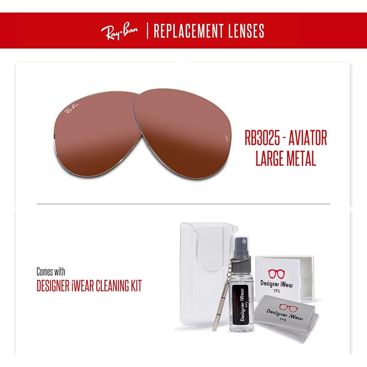 Lentes Ray-Ban Aviator RB3025 58mm Espejo Rosa + Kit Cuidado