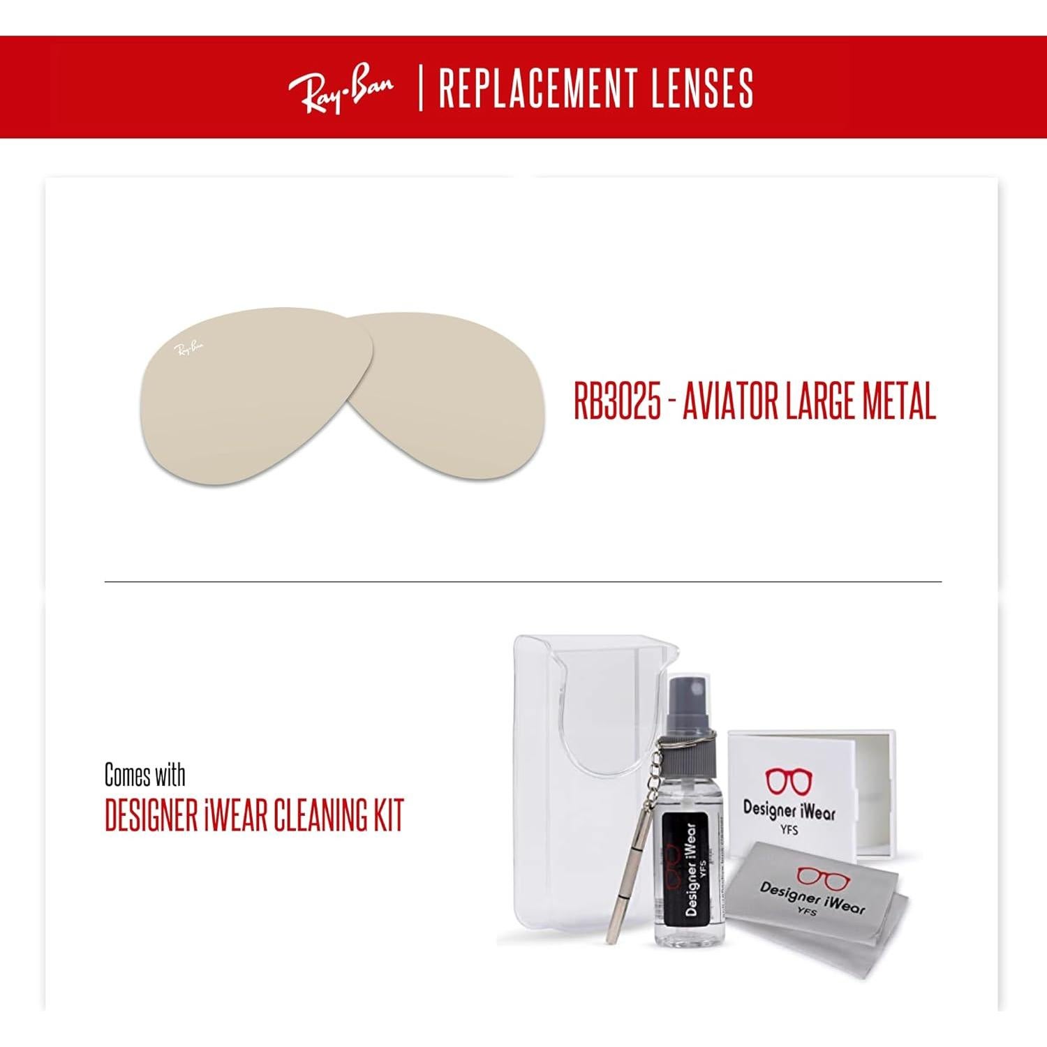 Lentes Ray-Ban RB3025 62mm Fotoquímicos + Kit de Cuidado