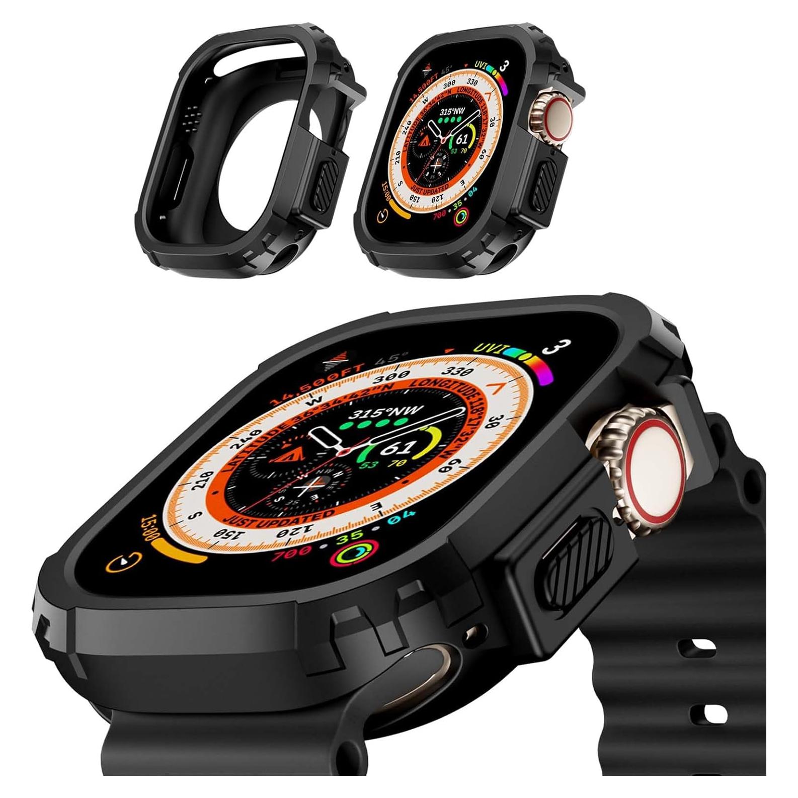 Funda Parachoques Flexible BOTOMALL para Apple Watch 49mm - 2 Paquete