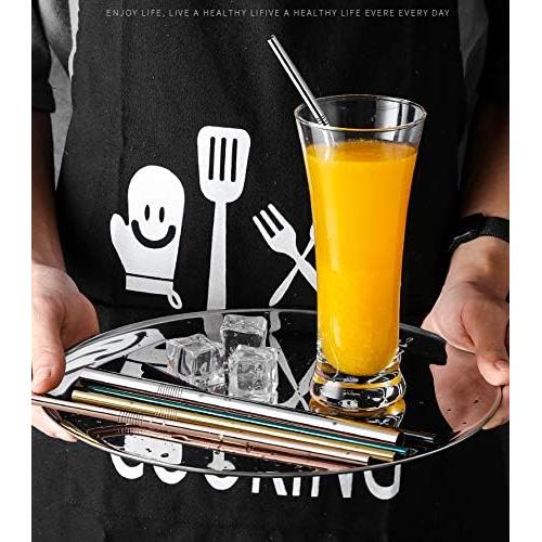 Popotes de Metal Reutilizables Sunwinc 100pcs 26.7cm Acero Inoxidable