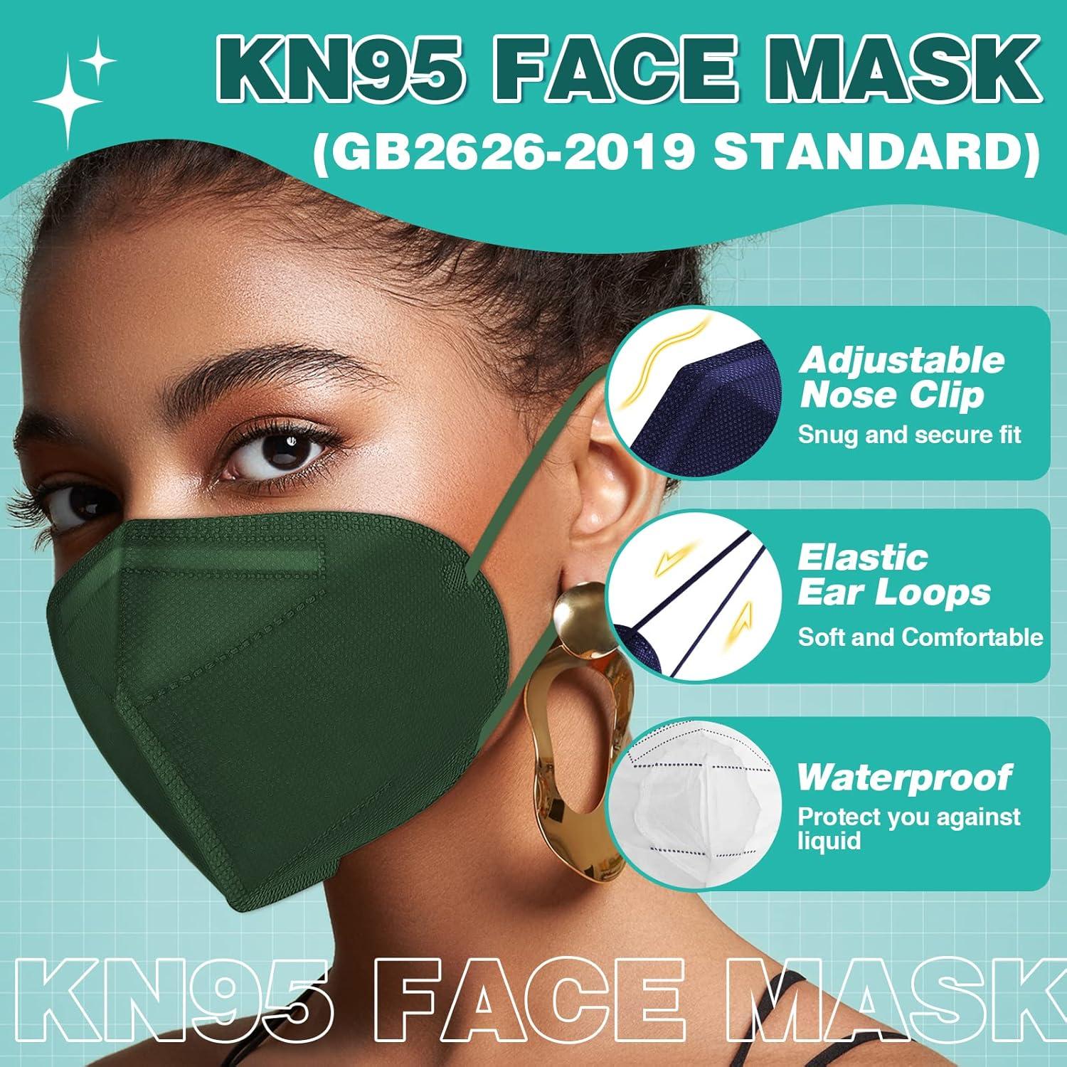 Mascarillas KN95 XDX Paquete de 50 Unidades Multicolor 5 Capas