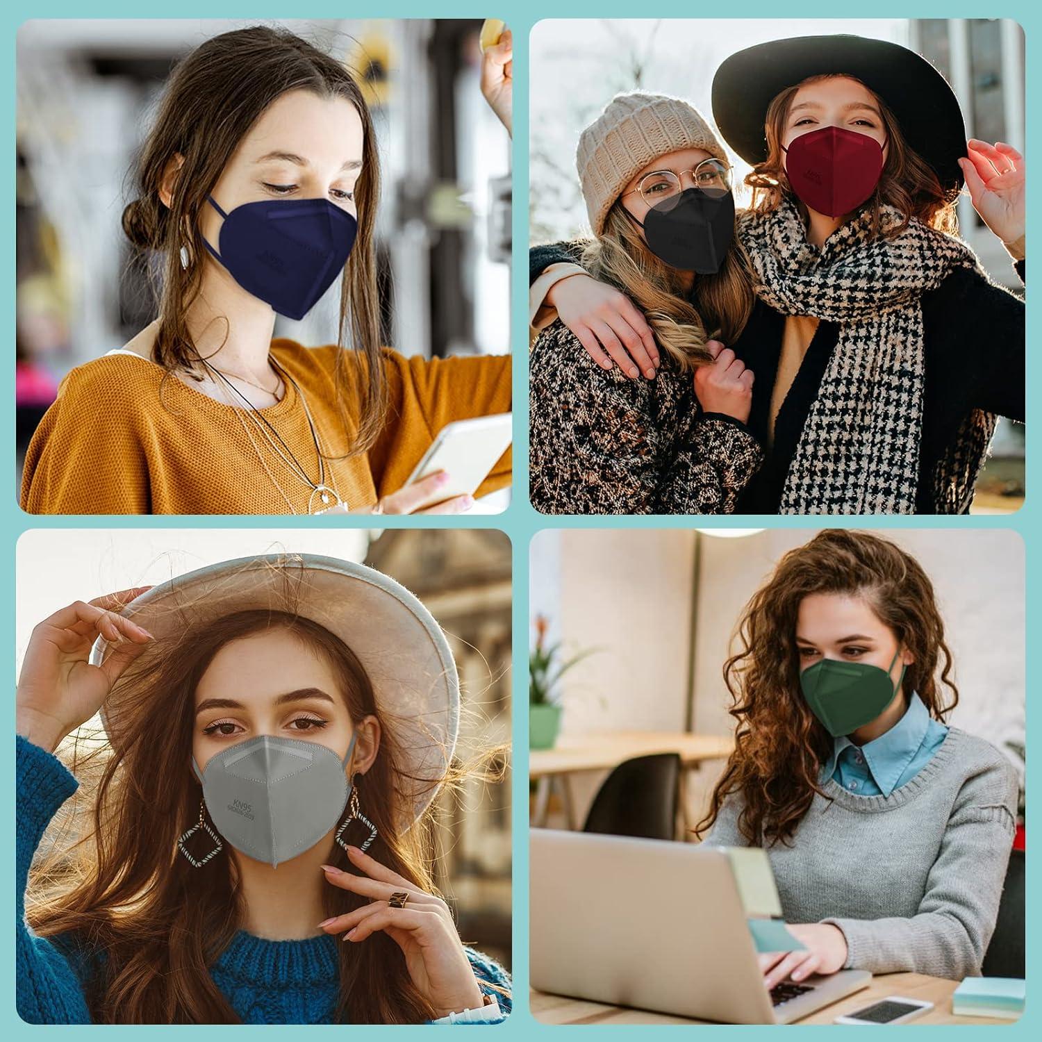 Mascarillas KN95 XDX Paquete de 50 Unidades Multicolor 5 Capas