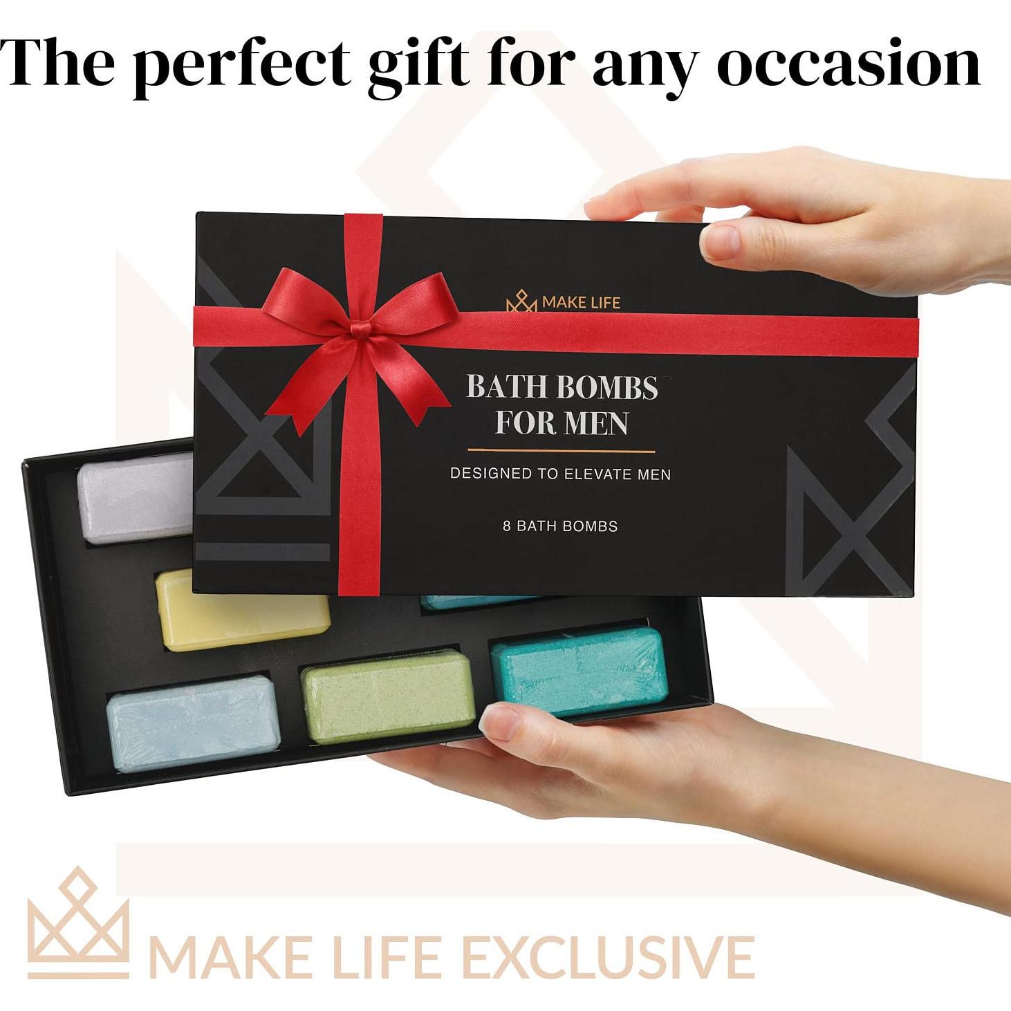 Bolas de Baño para Hombres MAKE LIFE EXCLUSIVE 8 Piezas 141g