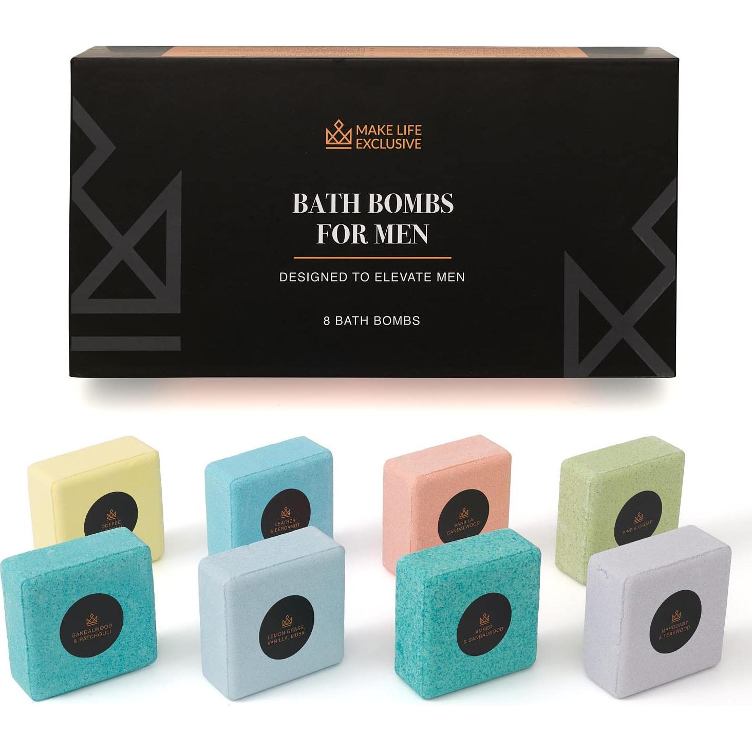 Bolas de Baño para Hombres MAKE LIFE EXCLUSIVE 8 Piezas 141g