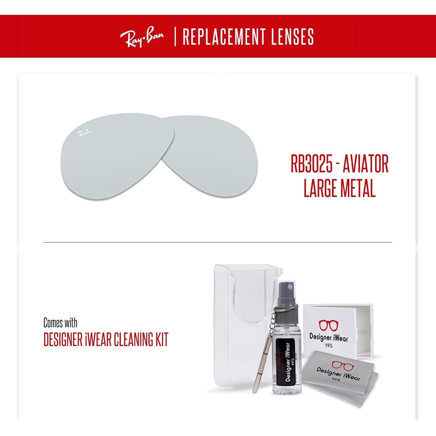 Lentes Ray-Ban RB3025 Aviator 55mm Fotocromáticos + Kit